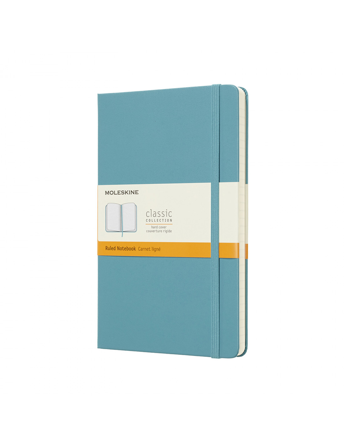 MOLESKINE LIBRETA CLASICA TAPA DURA AZUL ARRECIFE L LISO