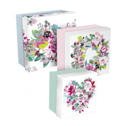 Bloom Set 3 Caj. surt cuad....