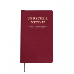 Libro de ensayo V8 Burgundy