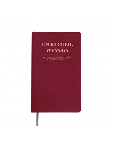 Libro de ensayo V8 Burgundy