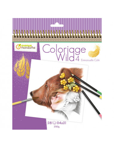 CUADERNO COLOREAR WILD 4