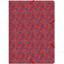 Carpeta de lujo Cachemir rojo