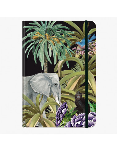 Cuaderno A5 Jardín de flores Jungla