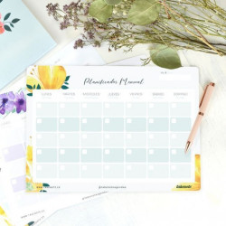 PLANIFICADOR MENSUAL FLORES 2