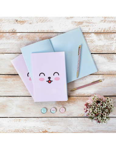 CUADERNO EMOJI ROSA