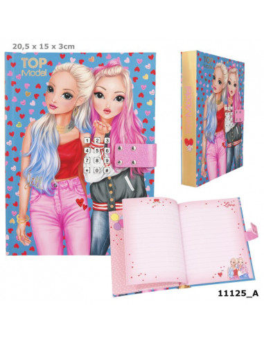 DIARIO CON CÓDIGO SECRETO TOP MODEL...