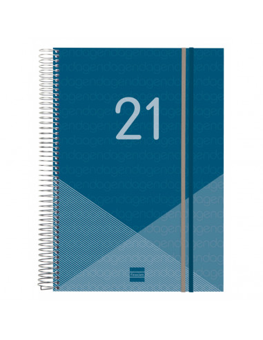 AGENDA YEAR E40 DP ESPIRAL AZUL