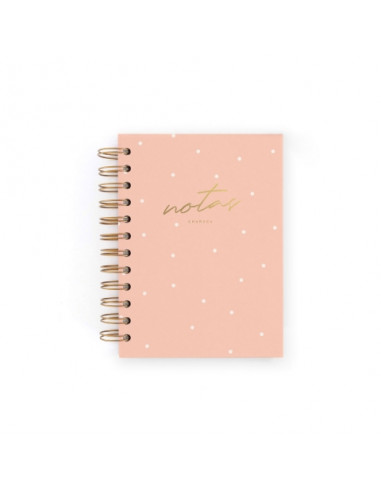 CUADERNO CHARUCA MINI. ROSA. PUNTOS