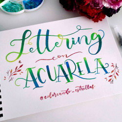 LETTERING CON ACUARELA CON...