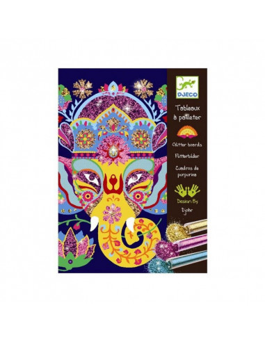 DJECO CUADROS PURPURINA ANIMALES