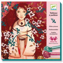 CUADROS PURPURINA DE ORO Y...