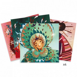 CUADROS PURPURINA DE ORO Y... 2