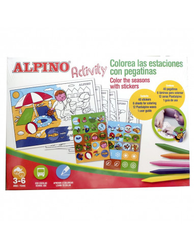 ALPINO ACTIVITY COLOREA CON PEGATINAS