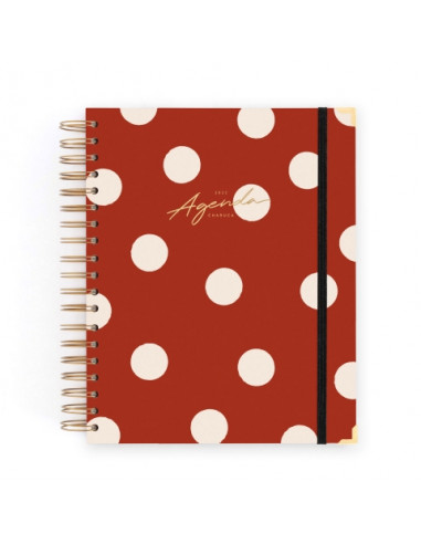 AGENDA DIARIA 2022 CHARUCA CARMÍN...