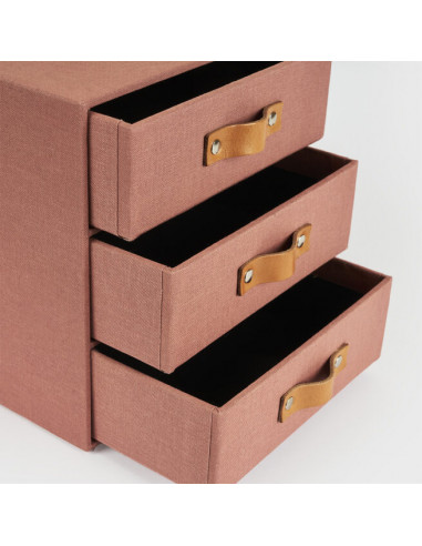 NEW MODULO 3 CAJONES PEQUEÑOS ROSA...