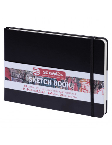 SKETCH BOOK NEGRO 21X15 140GR