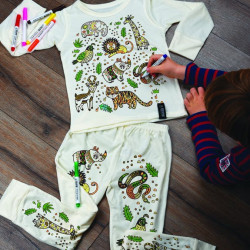 PIJAMA PARA COLOREAR JUNGLA... 2