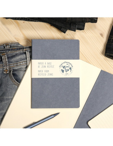 JEANS, CUADERNO COSIDO A5 48H LÍNEAS