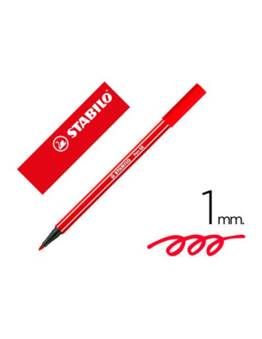 STABILO PEN ROJO CARMIN