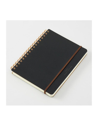 CUADERNO ESPIRAL GRAIN B6 NEGRO