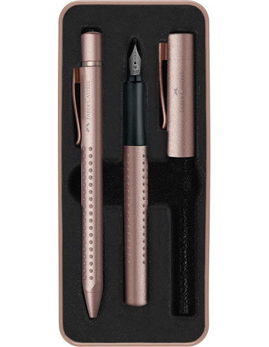 SET FABER PLUMA Y BOLIGRAFO ROSA SOMBRA