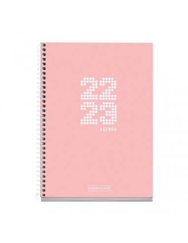 AGENDA ESCOLAR S/V 150X213 BASIC ROSA...
