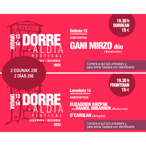 DORREALDIA DOS DÍAS: CONCIERTOS...