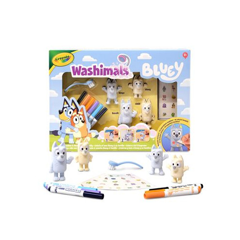WASHIMALS BLUEY - SET 4 MASCOTAS CON...