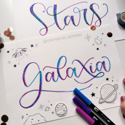 LETTERING GALAXIAS