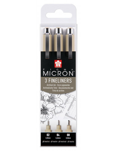 PIGMA MICRON NEGRO ESTUCHE 3