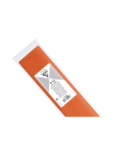 PAPEL SEDA 8 HOJAS 75X50 NARANJA