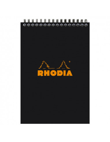 RHODIA BLOC ESPIRAL A/5 NEGRO...