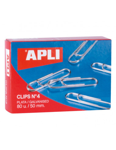 APLII C. 80 CLIPS LABIADOS PLATEADOS...