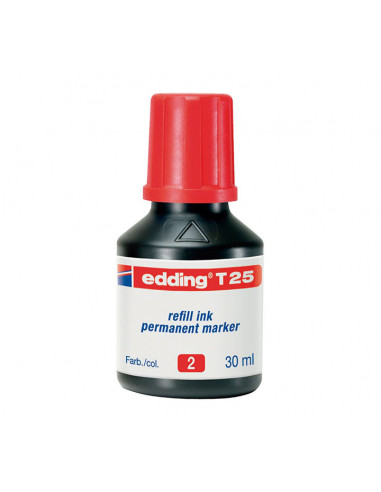 EDDING FRASCO TINTA 30ML ROJO