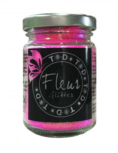 FLEUR GLITTER 90GR. ROSA FLUO