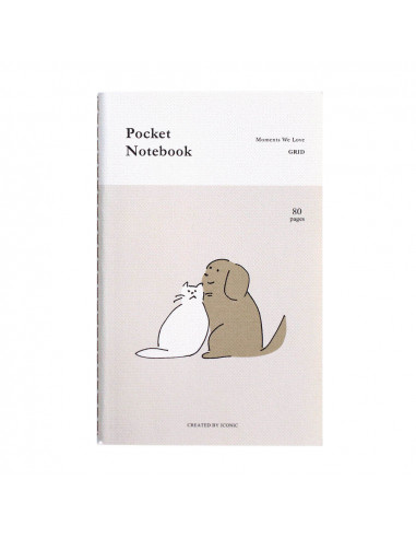 Libreta de Bolsillo Amigos Cuadriculada