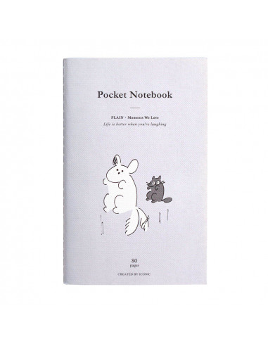 Libreta de Bolsillo Saltando Blanca