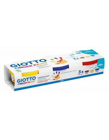 GIOTTO PINTURA DEDOS 100 ML CAJA 3 U