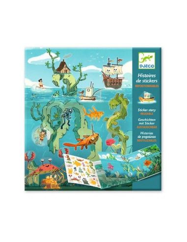 DJECO PEGATINAS LAS AVENTURAS EN EL MAR