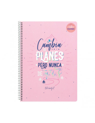 Libreta - Cambia de planes pero nunca...