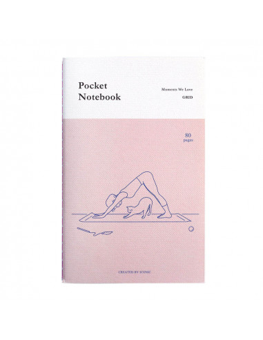 Libreta de Bolsillo Yoga Cuadriculada