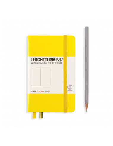 NOTEBOOK POCKET A6 TAPA DURA LISA LIMON