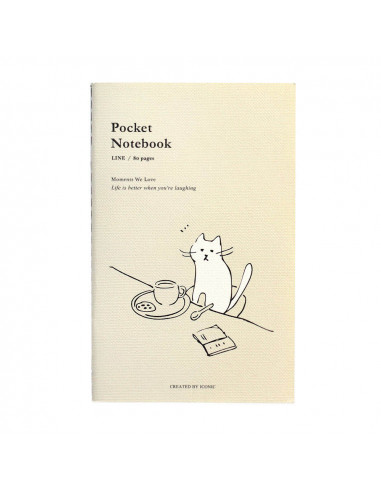 Libreta de Bolsillo Café Líneas