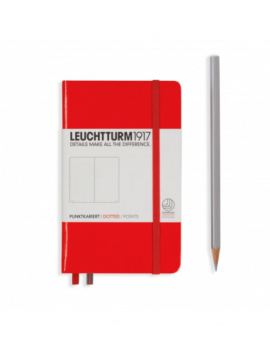 NOTEBOOK POCKET A6 TAPA DURA LINEAS ROJO