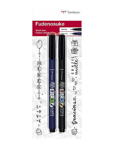 SET FUDENOSUKE HARD & SOFT NEGRO BLISTER