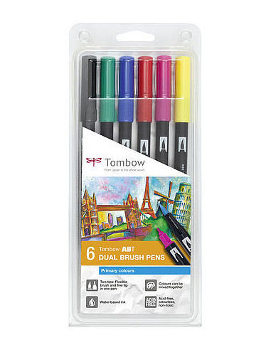 SET TOMBOW ABT 6 UND PRIMARY COLORS