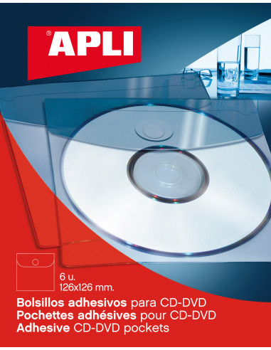 Bolsillo autoadhesivo para CD-ROM.