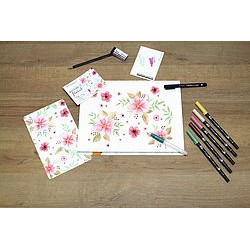WATERCOLORING SET FLORAL 2