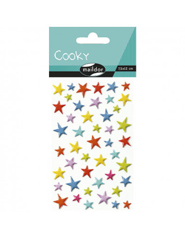 COOKY 7,5 X 12 ESTRELLA COLORES
